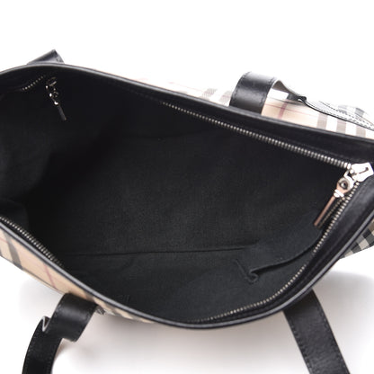 Burberry Vintage Check Studded Tote Black 5 of 14