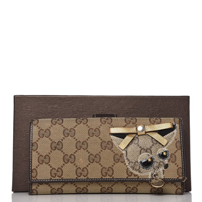 Gucci Monogram Guccioli Brando Chihuahua Continental Wallet Dark Brown 17 of 17