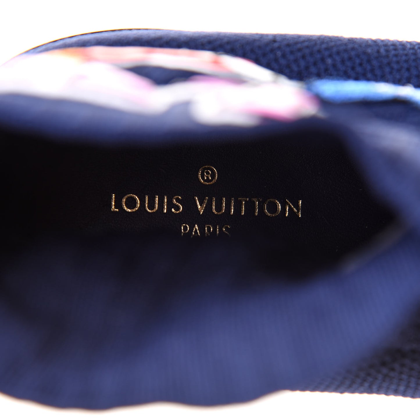 Stretch Fabric LV Black Heart Sock Sneaker 41 Marine