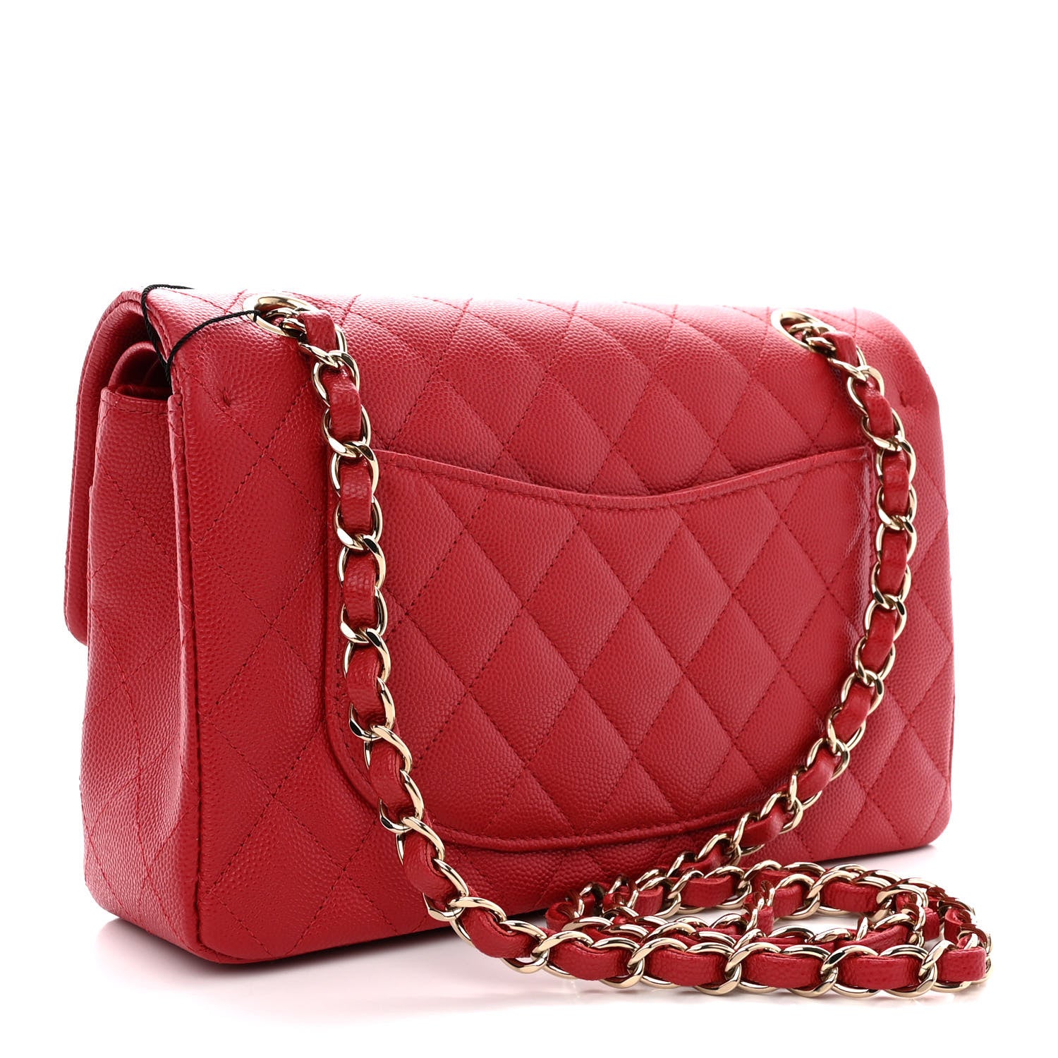 Chanel Caviar Quilted Small Double Flap Red 2 of 10