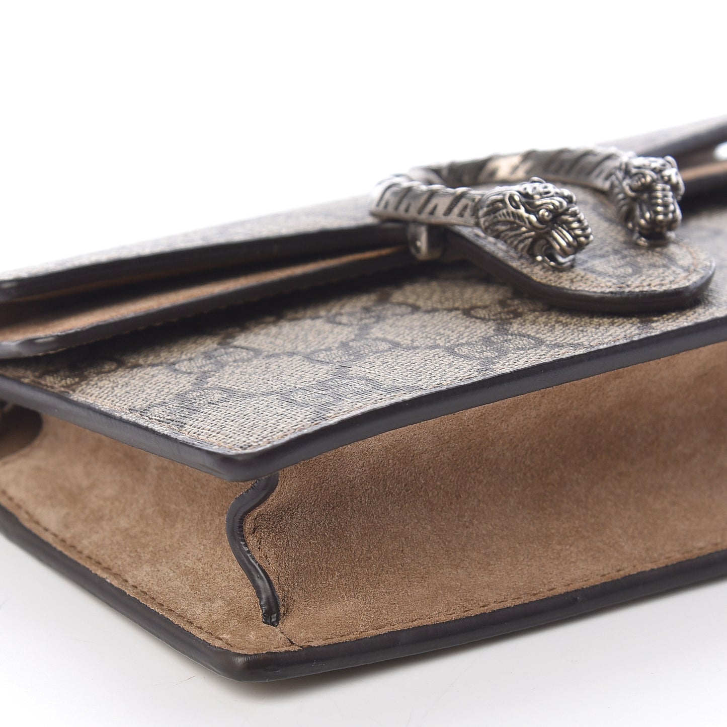 GG Supreme Monogram Super Mini Dionysus Shoulder Bag Taupe