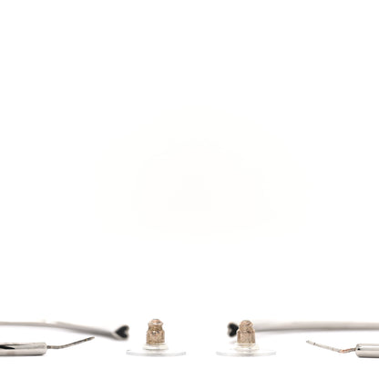 Saint Laurent Metal Heart Hoop Earrings Silver 3 of 6