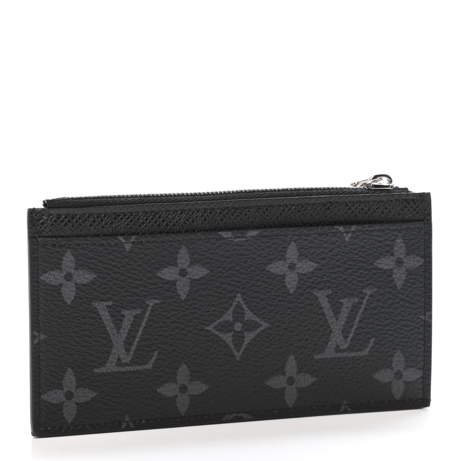 Louis Vuitton Monogram Eclipse Taiga Coin Card Holder 2 of 4
