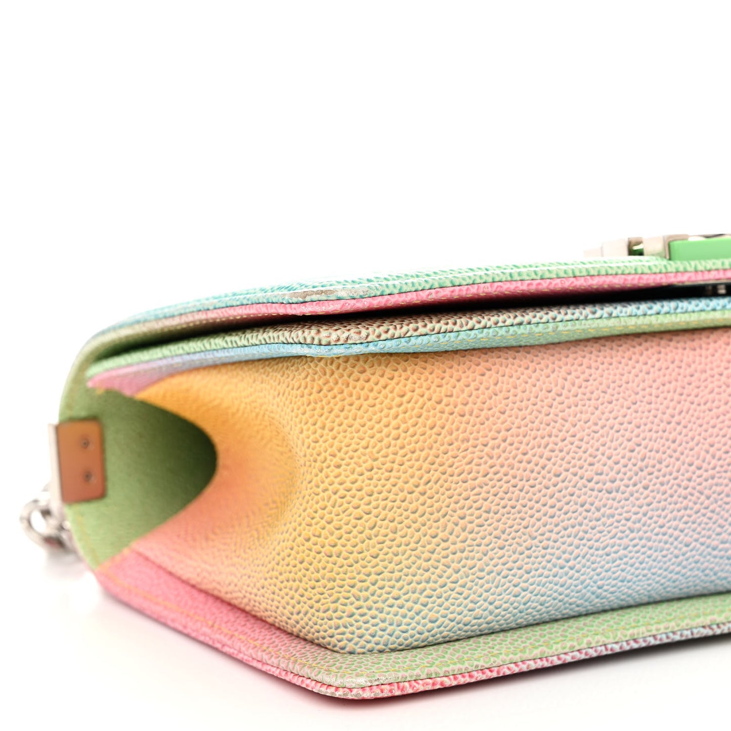 Caviar Quilted Medium Cuba Rainbow Boy Flap Multicolor