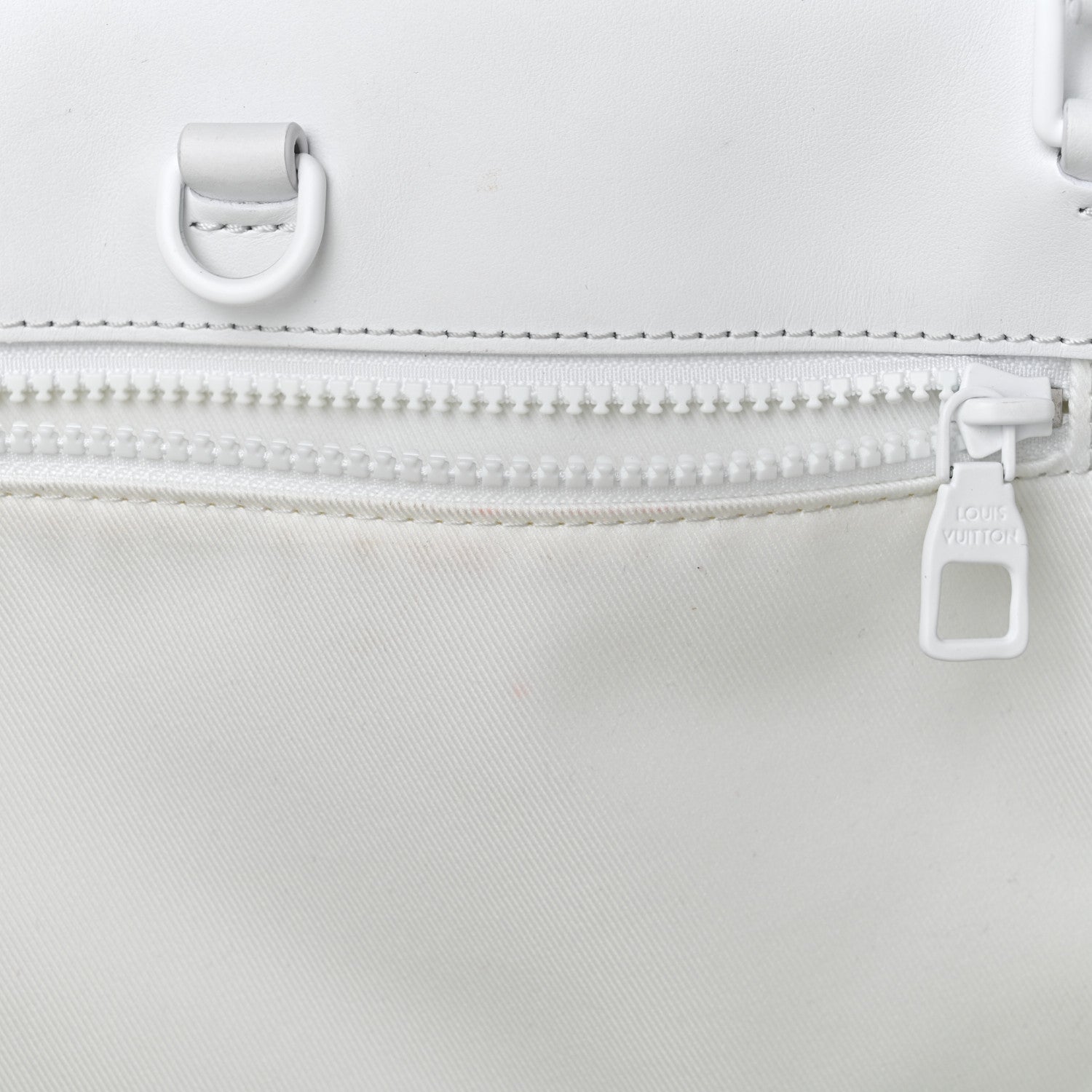 Louis Vuitton Calfskin LV Ornament Sac Plat 24H Optic White 13 of 16