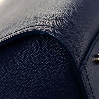 Chanel Caviar Small Studded Deauville Tote Navy 10 of 10