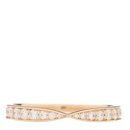 Tiffany 18K Rose Gold Diamond Harmony Band Ring 50 5.25 1 of 4