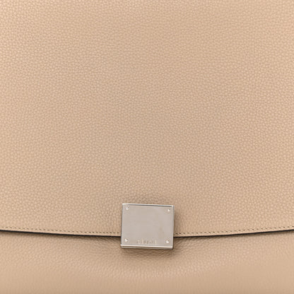 Celine Drummed Calfskin Suede Small Trapeze Dune 7 of 9