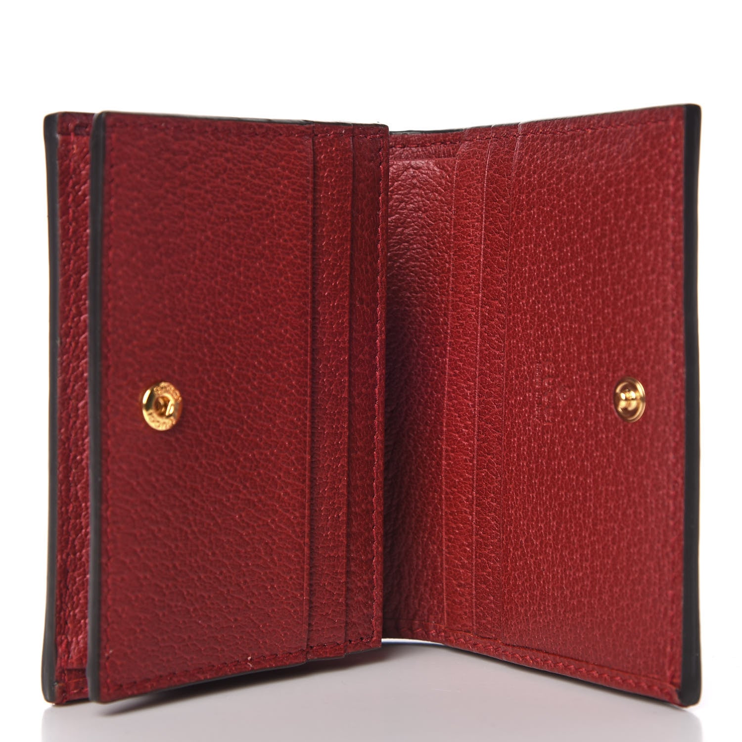 Gucci GG Supreme Monogram Flora Web Ophidia Card Case Red 5 of 8