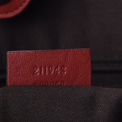 Gucci Monogram Large Sukey Tote Dark Red 9 of 9