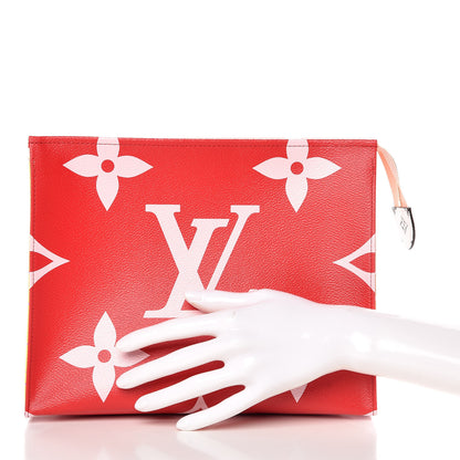 Louis Vuitton Monogram Giant Toiletry Pouch 26 Rouge 2 of 7