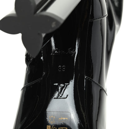 Louis Vuitton Patent Silhouette Ankle Boots 39 Black 6 of 8