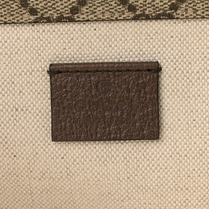 Gucci GG Supreme Monogram Web Small Neo Vintage Double Flap Messenger Bag Beige New Acero 6 of 16