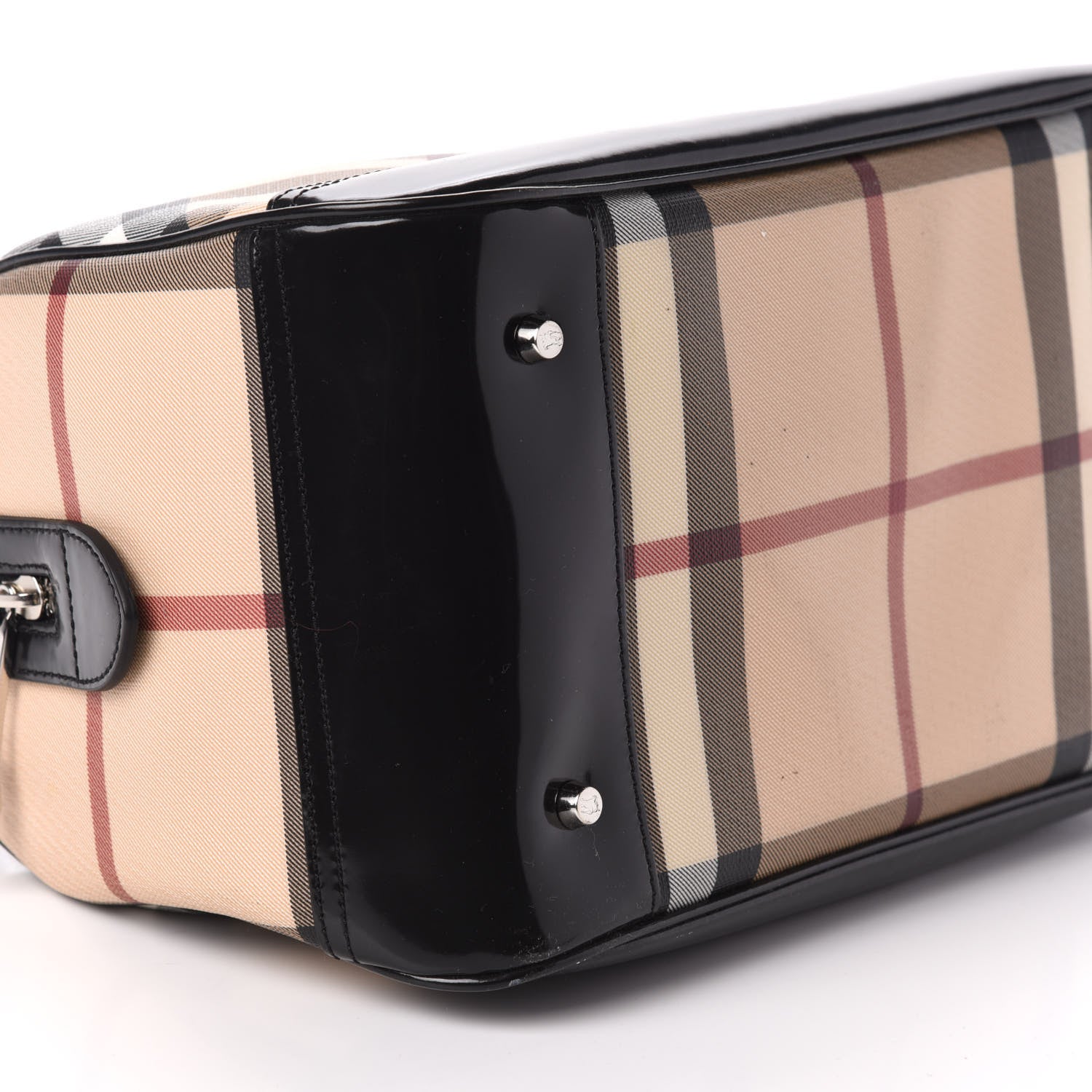 Burberry Nova Check Bowling Bag Black 8 of 9