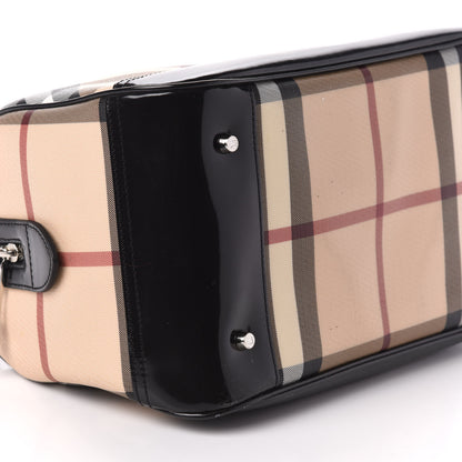 Burberry Nova Check Bowling Bag Black 8 of 9