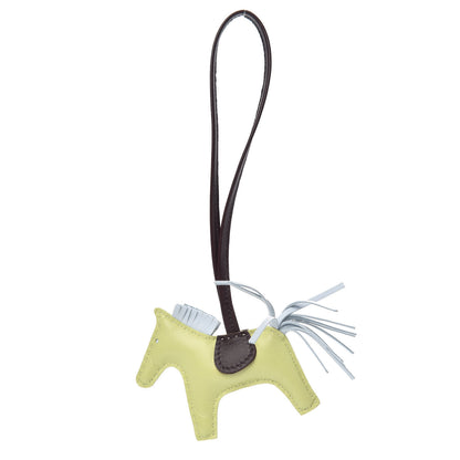 Hermes Milo Lambskin Grigri Rodeo Horse Bag Charm PM Jaune Bourgeon Bleu Brume Rouge Sellier 1 of 4