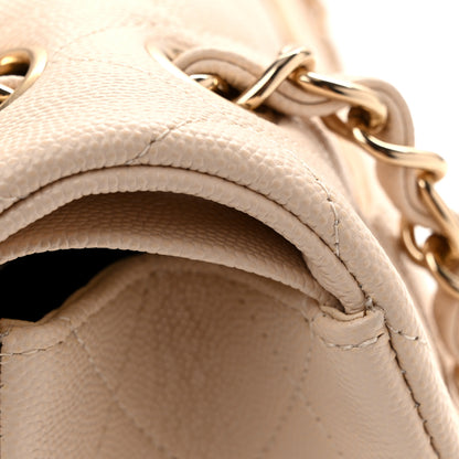 Chanel Caviar Quilted Jumbo Double Flap Light Beige 24 of 25