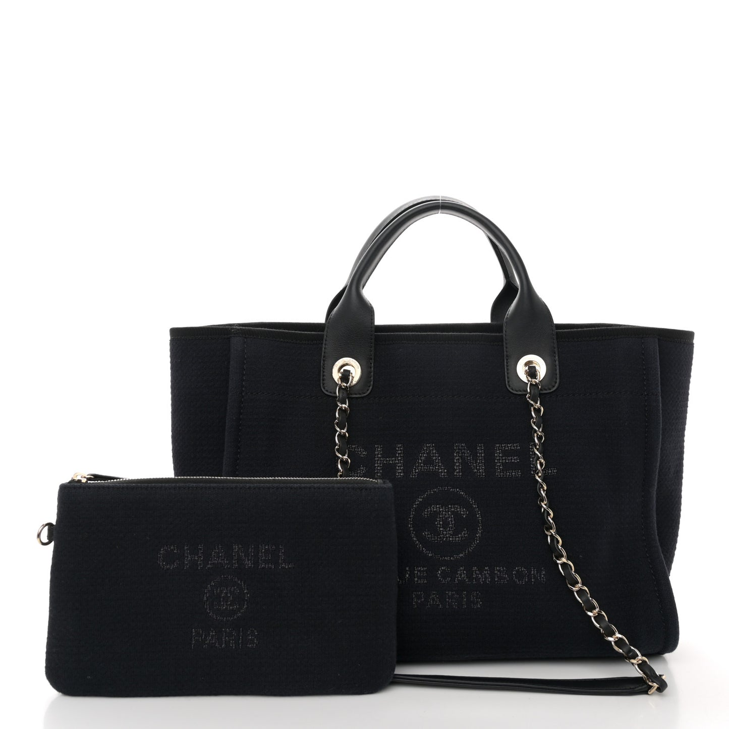Mixed Fibers Small Deauville Tote Black