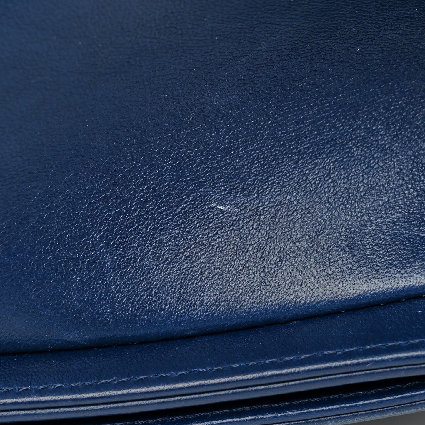 Lambskin Quilted New Medium Boy Flap Dark Blue