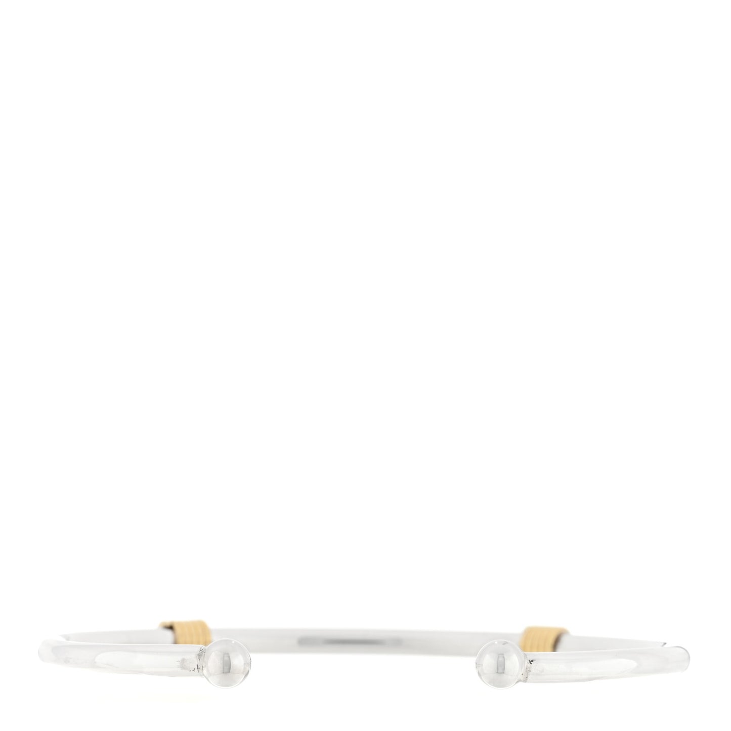 Sterling Silver 18K Yellow Gold Coil Station Cuff Bracelet