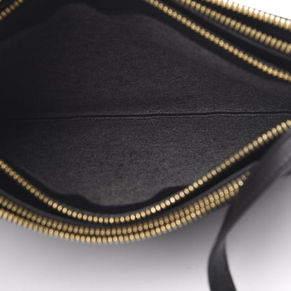 Celine Lambskin Large Trio Crossbody Bag Black 6 of 12