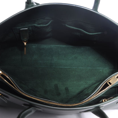 Saint Laurent Leather Large Sac de Jour Carryall Vert Anglais 6 of 7