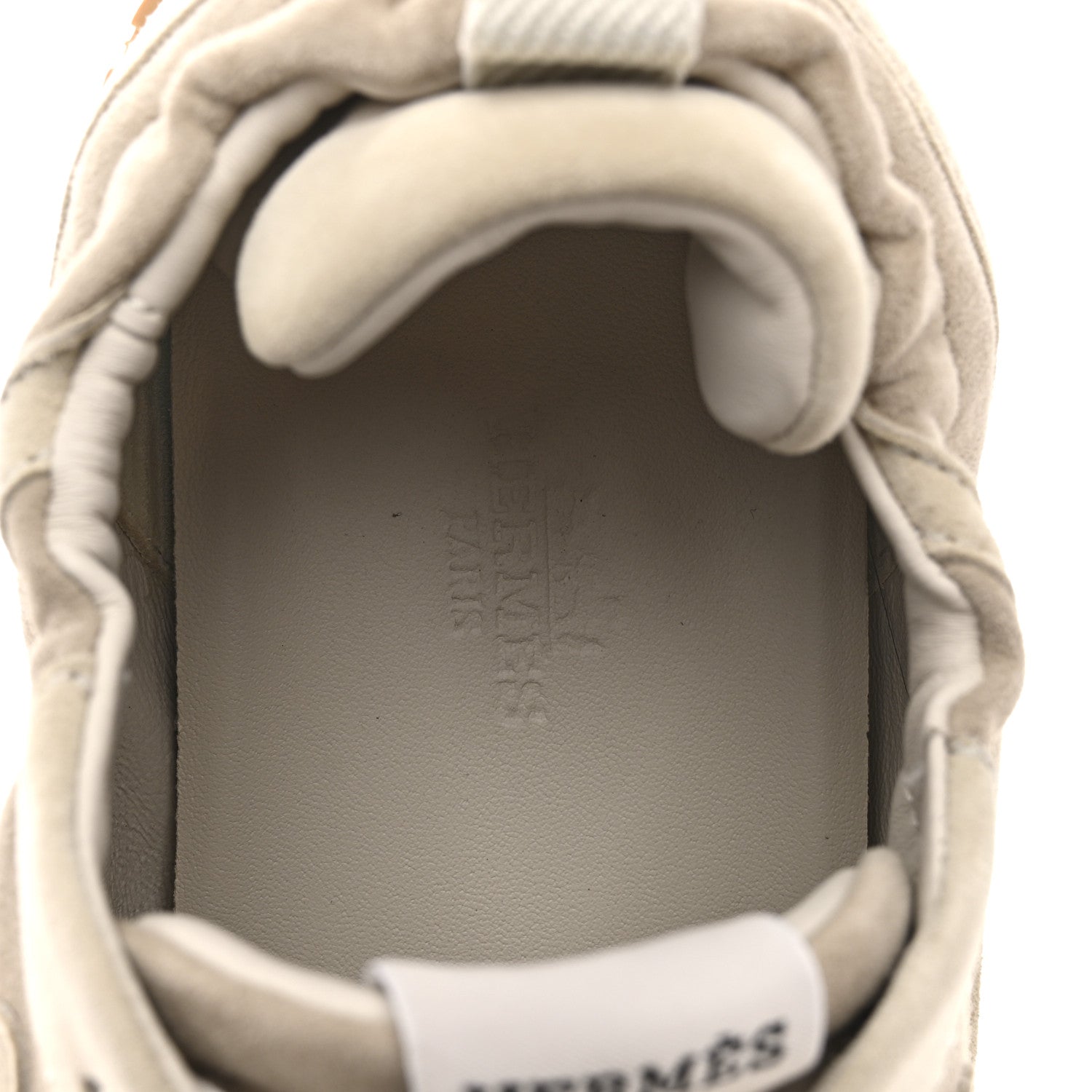 Hermes Suede Goatskin Jet Sneakers 37 Beige Esquisse Glaise 7 of 11
