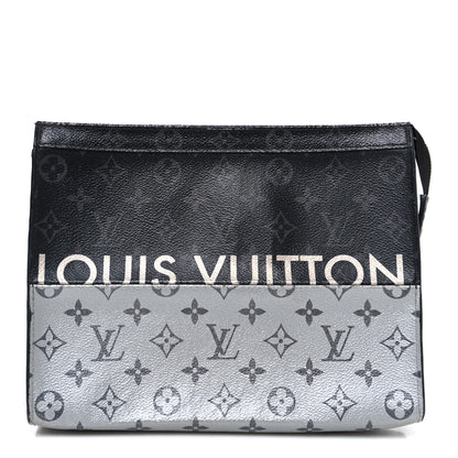 Louis Vuitton Monogram Eclipse Split Pochette Voyage MM 1 of 7