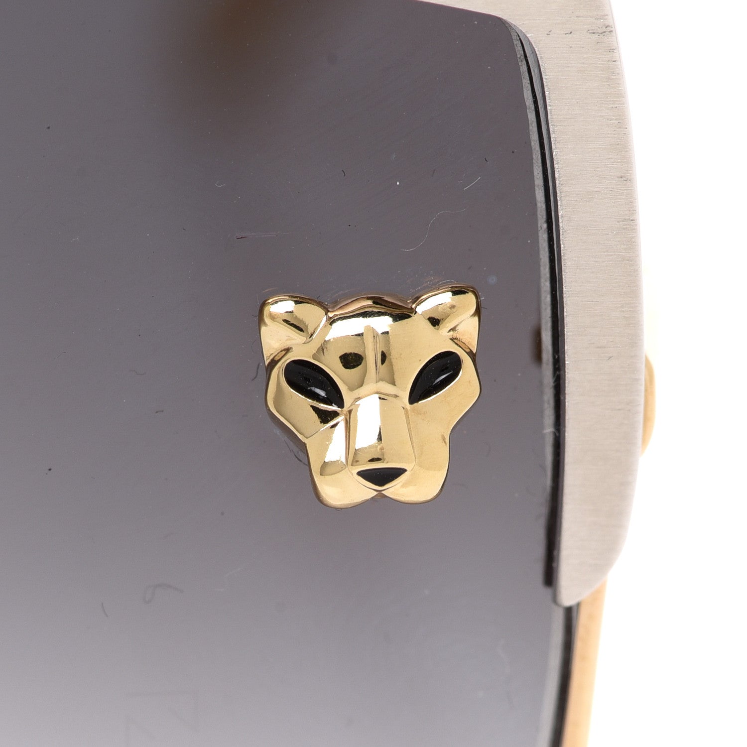 Cartier Panthere De Cartier Square Sunglasses Gold 7 of 8