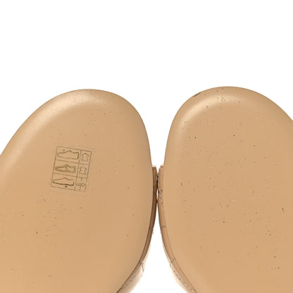 Chanel Lambskin Quilted CC Turnlock Sandals 38.5 Beige 11 of 11