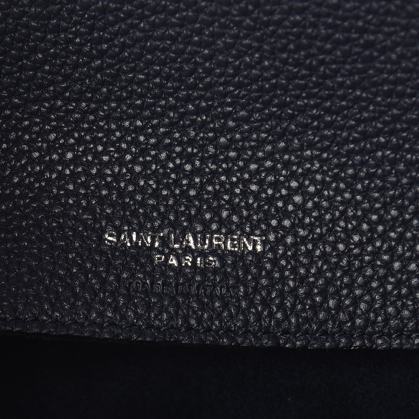 Grained Calfskin Baby Supple Sac De Jour Navy