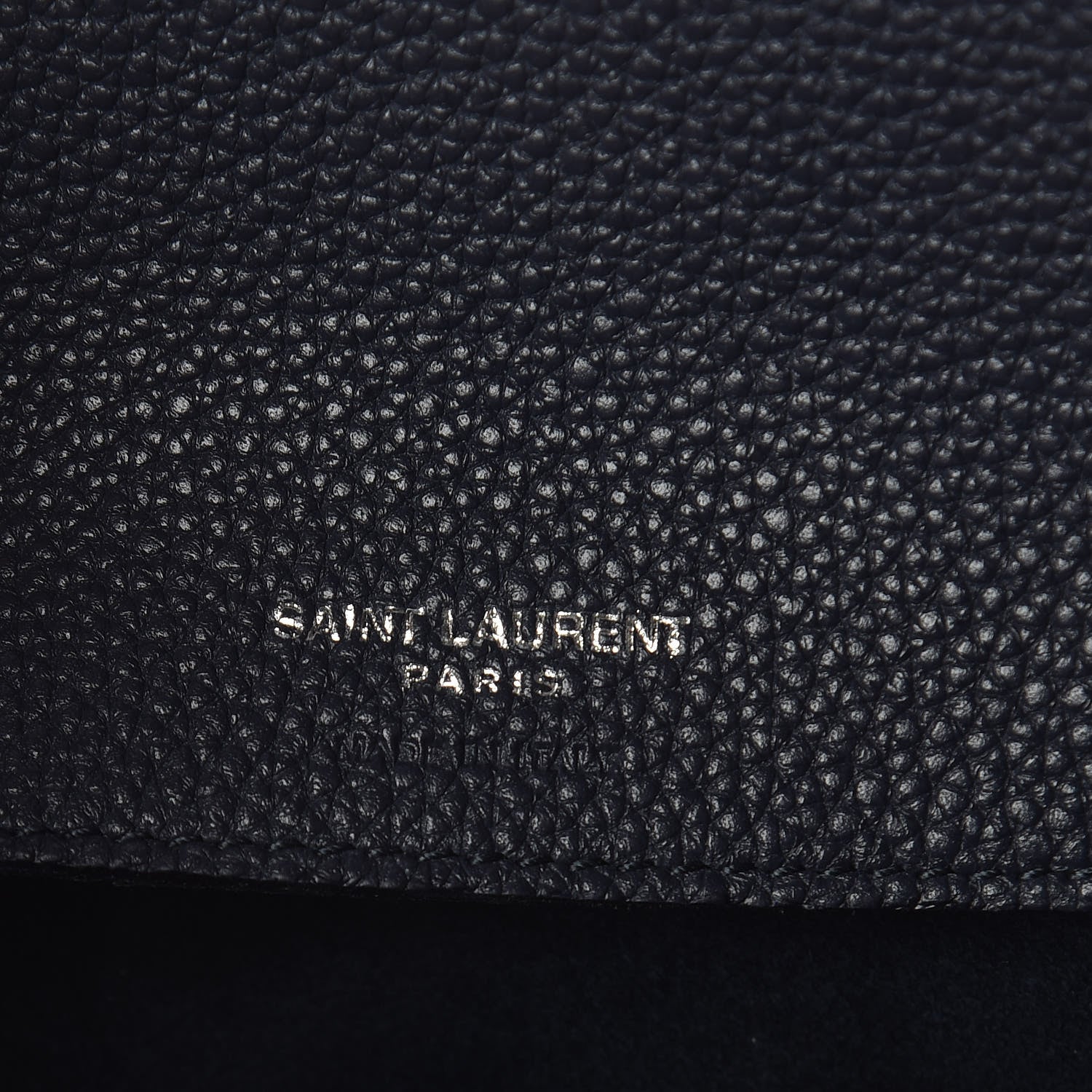 Saint Laurent Grained Calfskin Baby Supple Sac De Jour Navy 9 of 9