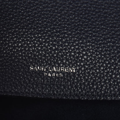 Saint Laurent Grained Calfskin Baby Supple Sac De Jour Navy 9 of 9