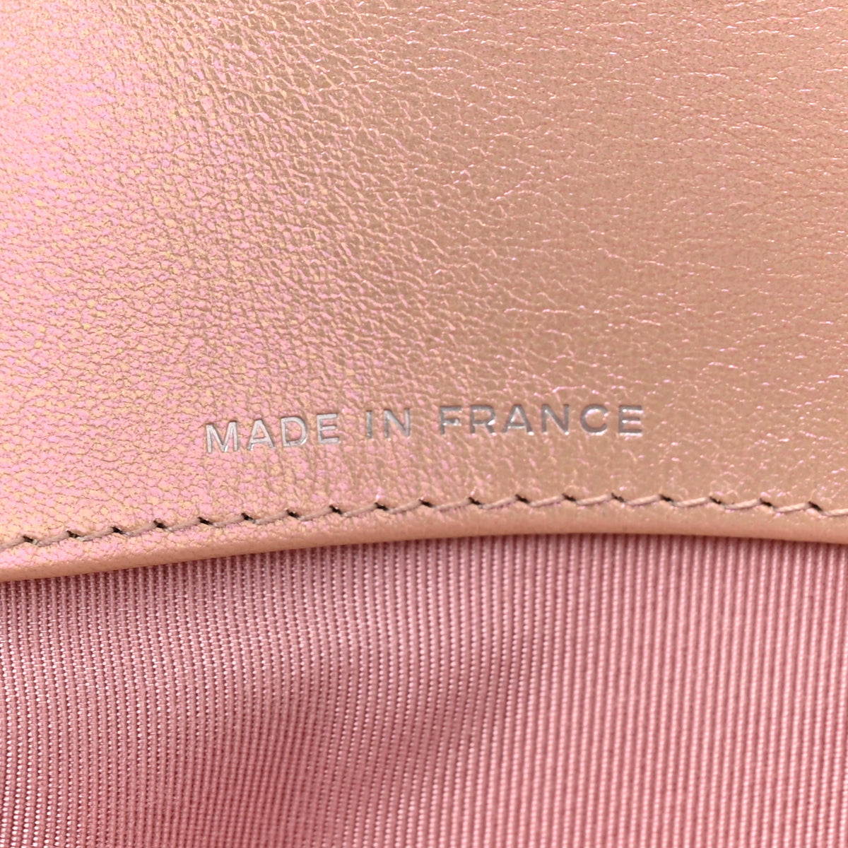 Chanel Iridescent Calfskin Quilted Glasses Case With Chain Pink 7 of 11