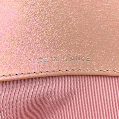Chanel Iridescent Calfskin Quilted Glasses Case With Chain Pink 7 of 11
