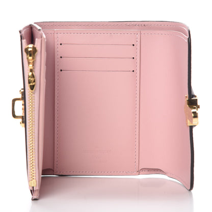 Louis Vuitton Patent Calfskin Monogram Cherrywood Compact Wallet Rose Ballerine 5 of 7