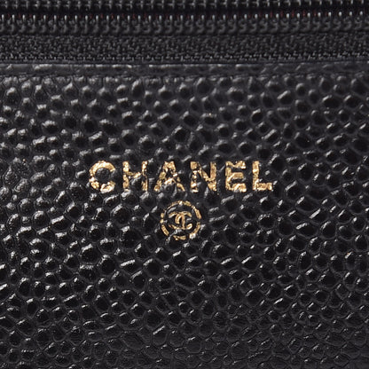 Chanel Caviar Quilted Wallet On Chain WOC Black 8 of 11