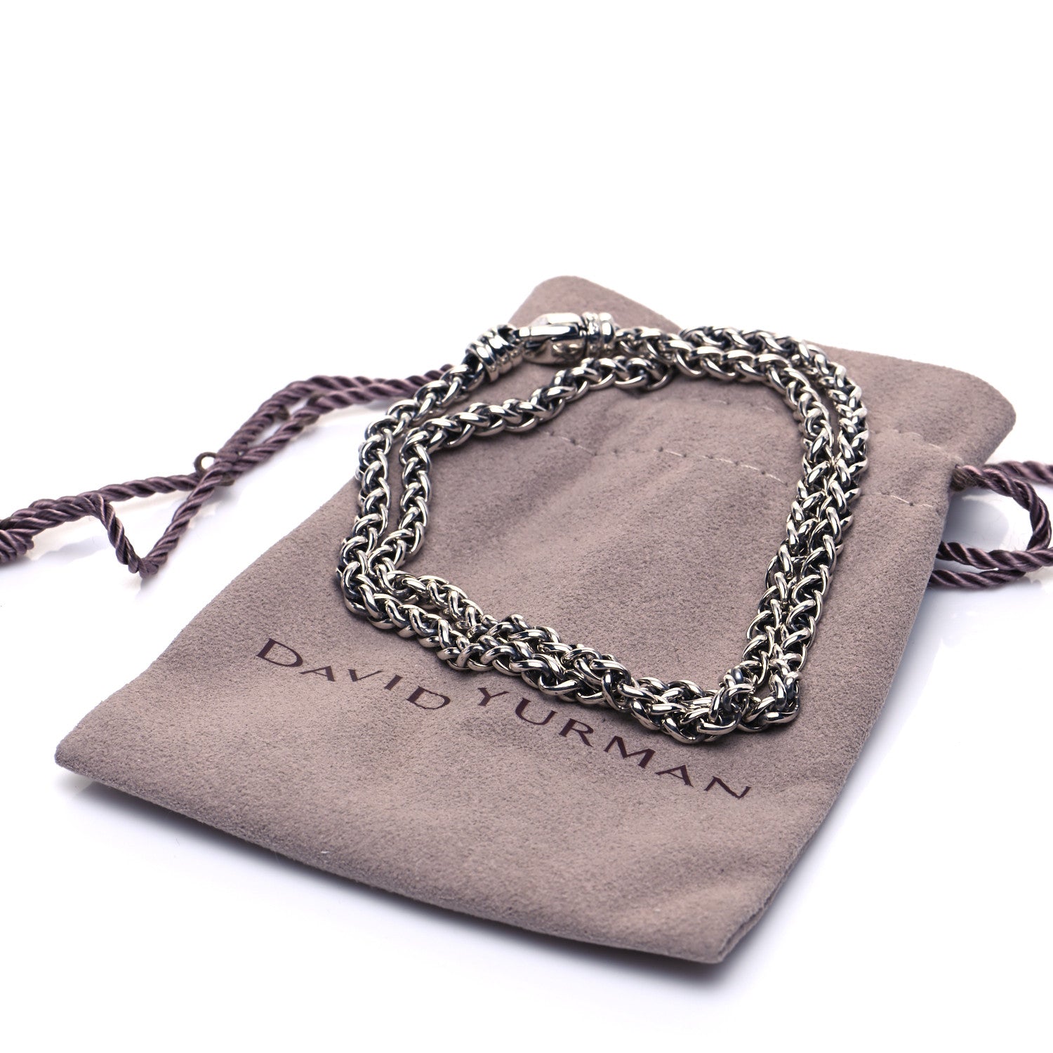 David Yurman Sterling Silver 4mm Wheat Chain Necklace 4 of 4