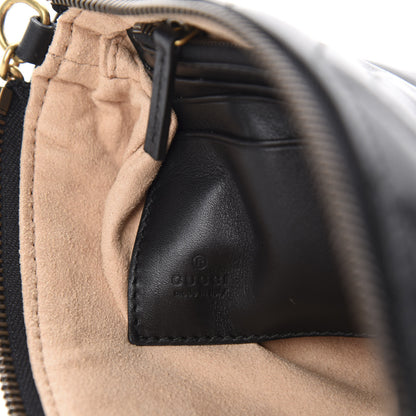 Gucci Calfskin Matelasse Mini GG Marmont Chain Bag Black 9 of 11