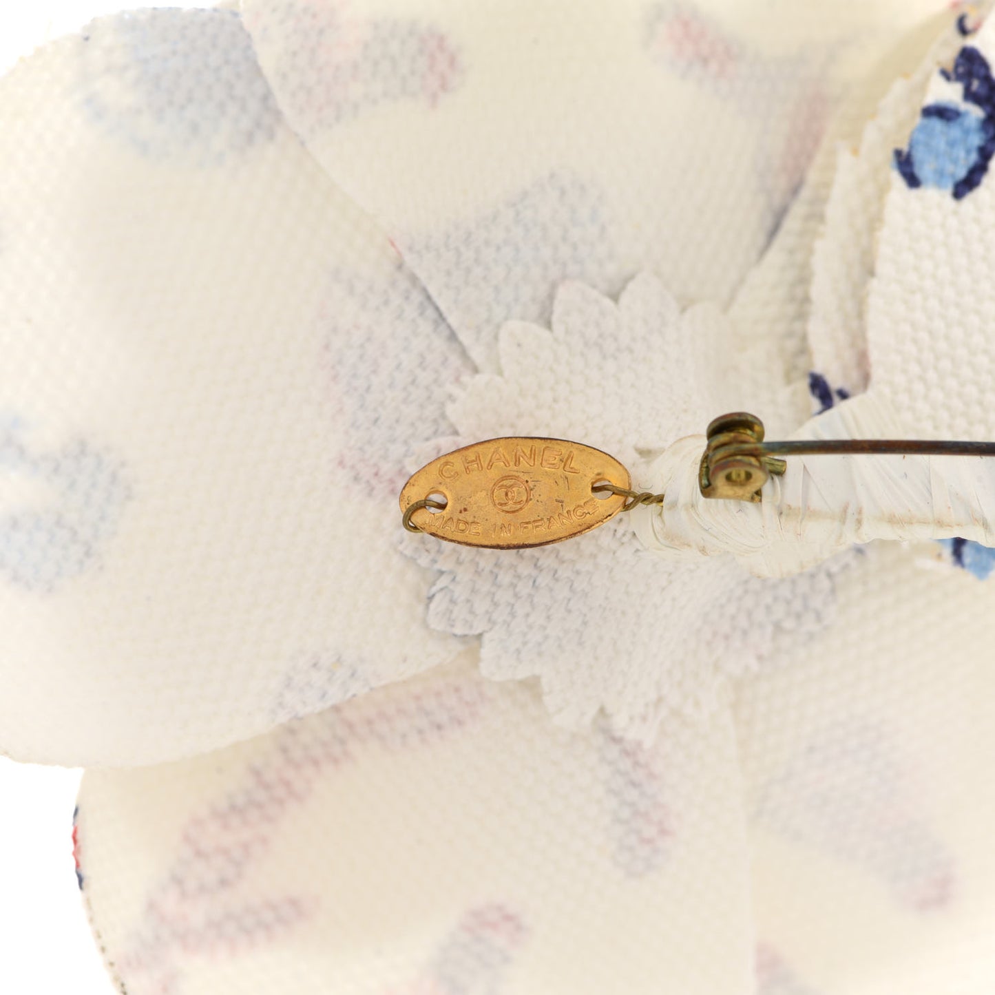 Canvas Camellia Brooch Multicolor