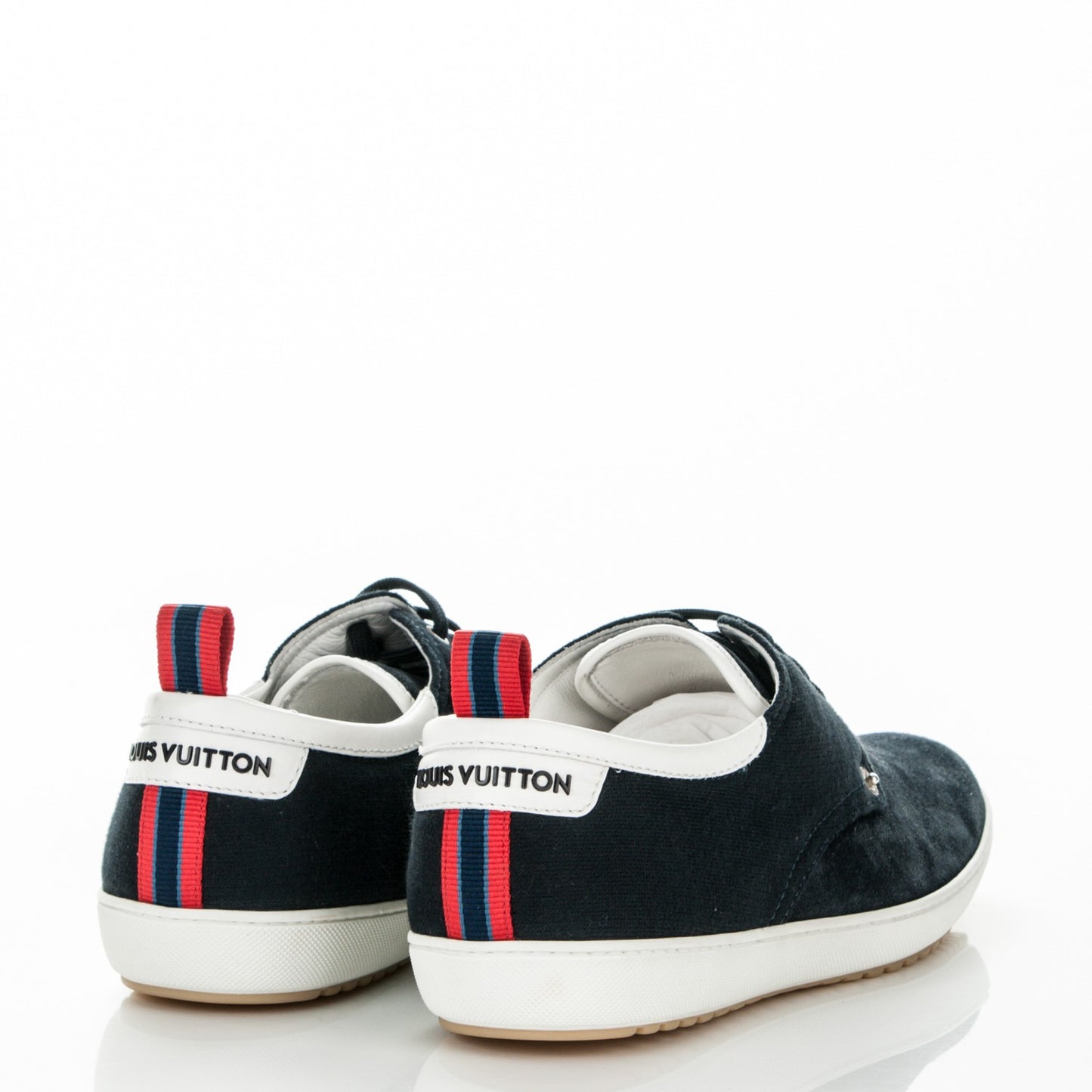 Suede Cotton Team Derby Sneakers 6.5 Marine