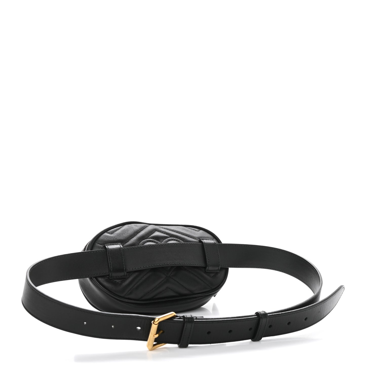 Calfskin Matelasse GG Marmont Belt Bag 95 38 Black