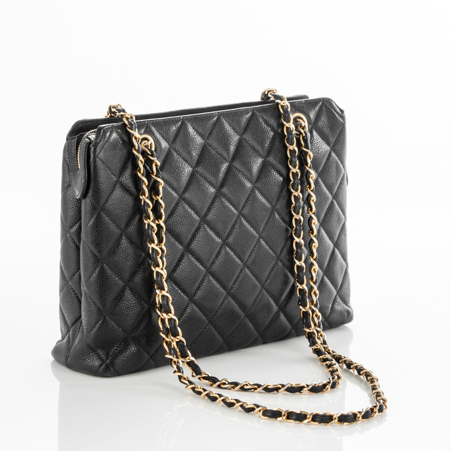 Chanel Caviar Quilted Flap Shoulder Bag Black 3 of 8