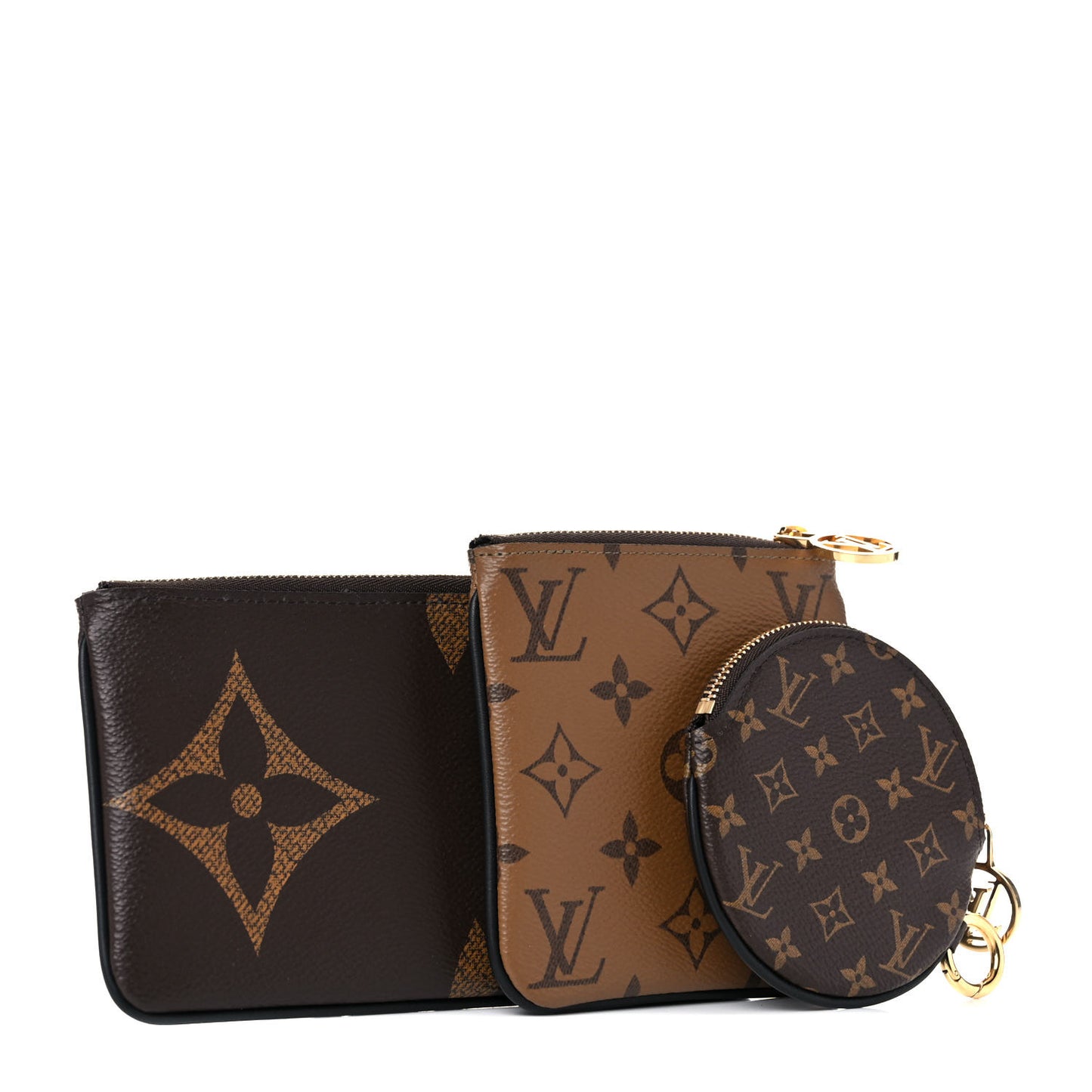 Reverse Monogram Giant Trio Pouch