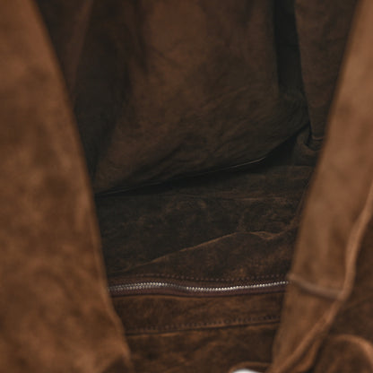 The Row Suede Bindle Bag Espresso 5 of 8