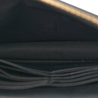Fendi Vitello Cruise F is Fendi Bi-Color FF 1974 Embossed Medium Envelope Wallet On Chain Black Maya 5 of 11