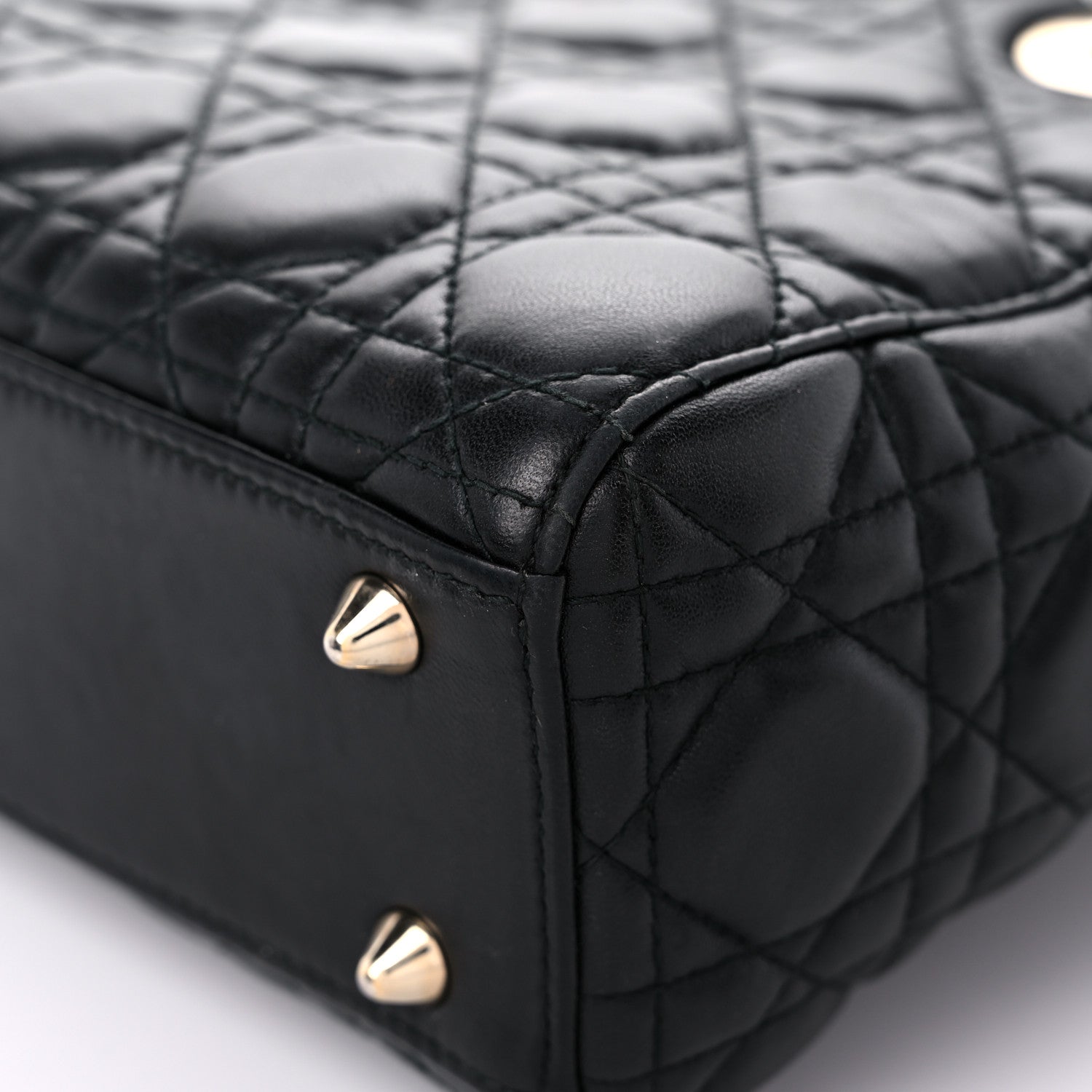 Christian Dior Lambskin Cannage Small Lucky Badges My Lady Dior Black 10 of 20