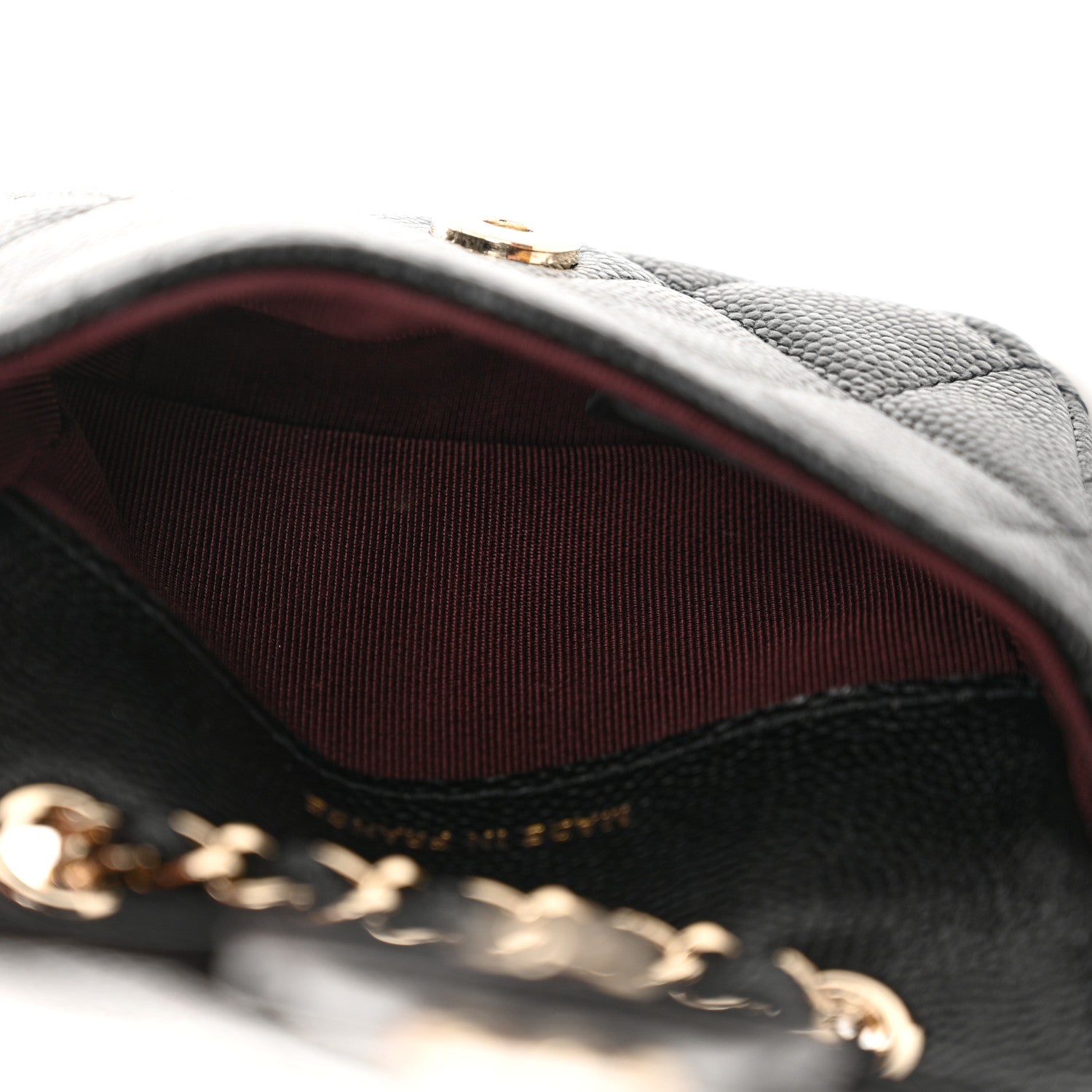 Chanel Caviar Quilted Mini Chain Belt Bag Black 5 of 12