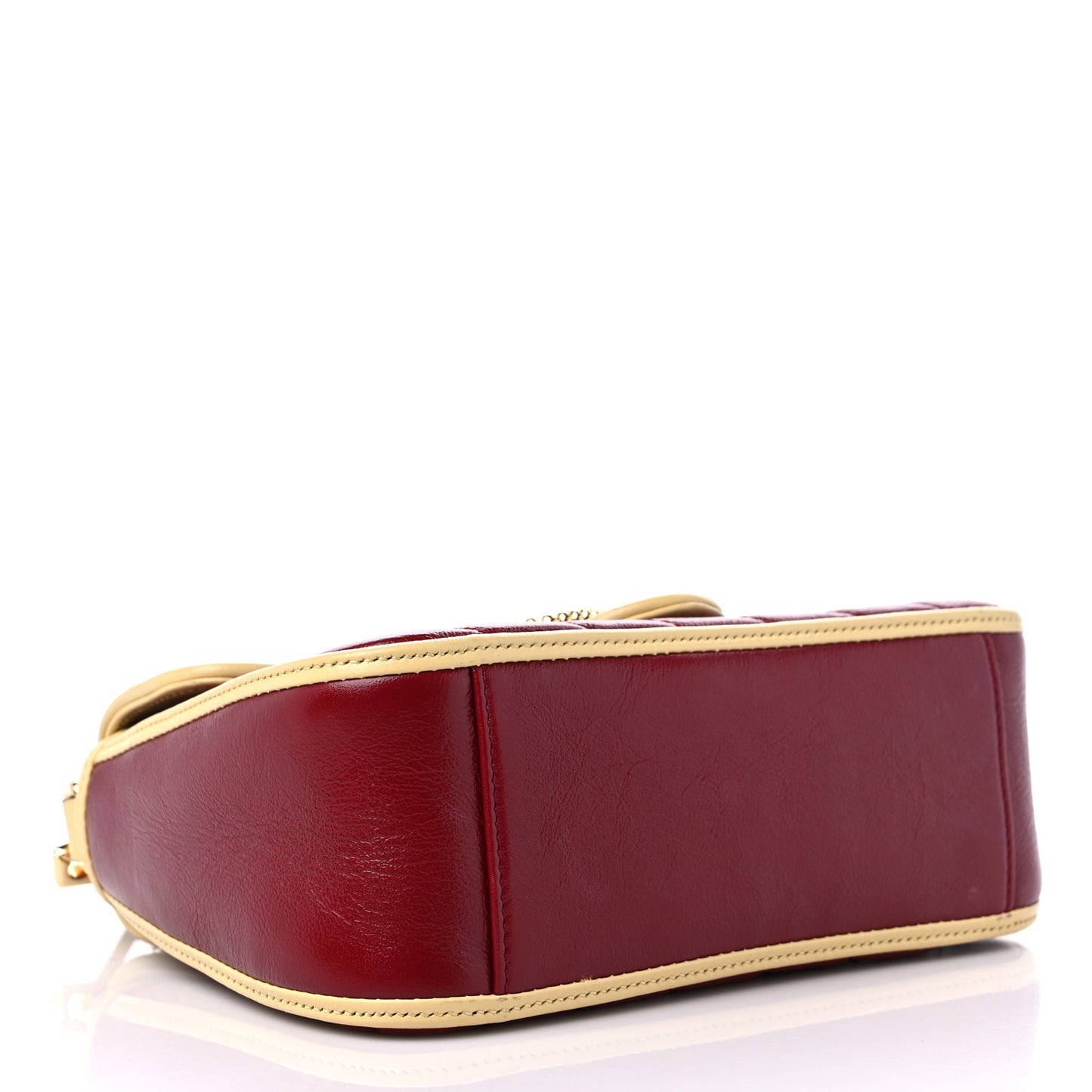 Azalea Calfskin Matelasse Diagonal Mini Torchon GG Marmont Top Handle Shoulder Bag Blue Agata New Cherry Red Butter