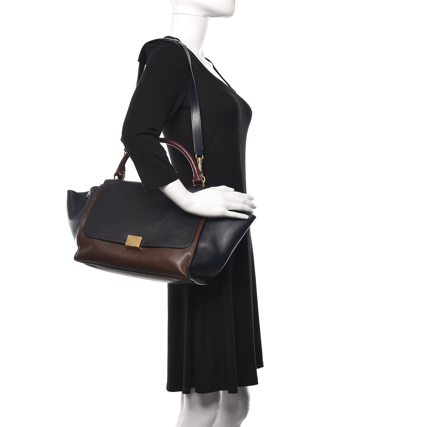 Smooth Calfskin Medium Tri-Color Trapeze